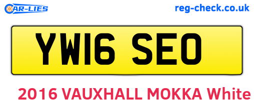 YW16SEO are the vehicle registration plates.