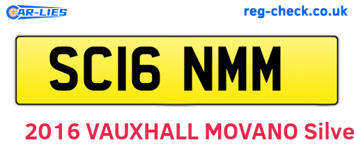 SC16NMM are the vehicle registration plates.