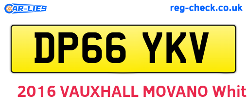DP66YKV are the vehicle registration plates.