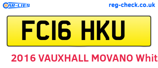 FC16HKU are the vehicle registration plates.