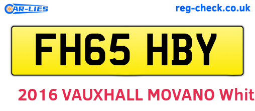 FH65HBY are the vehicle registration plates.