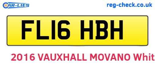 FL16HBH are the vehicle registration plates.