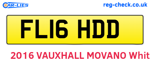 FL16HDD are the vehicle registration plates.