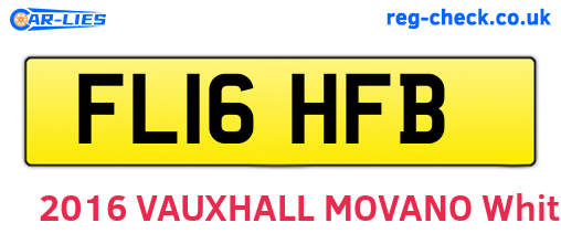 FL16HFB are the vehicle registration plates.
