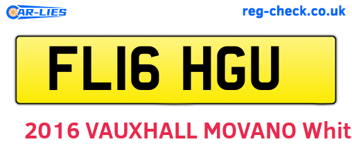 FL16HGU are the vehicle registration plates.