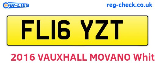 FL16YZT are the vehicle registration plates.