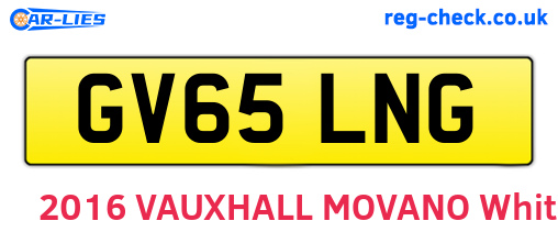 GV65LNG are the vehicle registration plates.