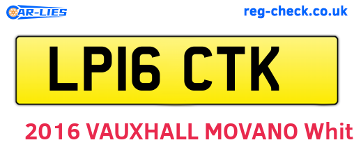 LP16CTK are the vehicle registration plates.