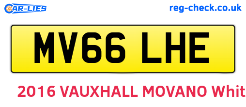 MV66LHE are the vehicle registration plates.