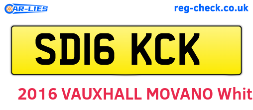 SD16KCK are the vehicle registration plates.