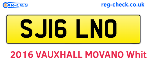 SJ16LNO are the vehicle registration plates.