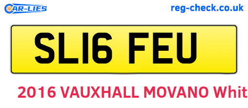 SL16FEU are the vehicle registration plates.