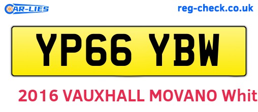 YP66YBW are the vehicle registration plates.
