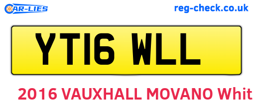 YT16WLL are the vehicle registration plates.