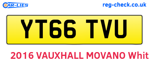 YT66TVU are the vehicle registration plates.