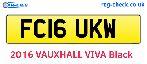 FC16UKW are the vehicle registration plates.