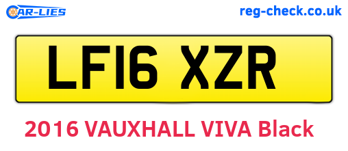 LF16XZR are the vehicle registration plates.