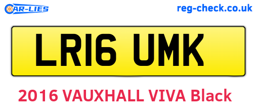 LR16UMK are the vehicle registration plates.