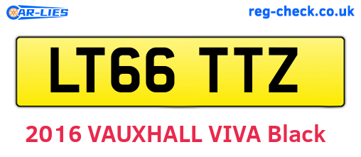 LT66TTZ are the vehicle registration plates.