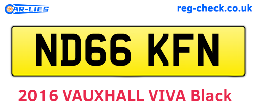 ND66KFN are the vehicle registration plates.