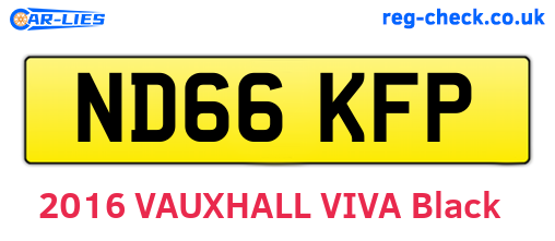 ND66KFP are the vehicle registration plates.