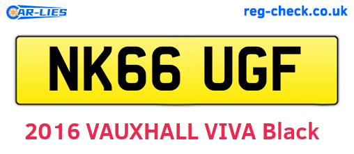 NK66UGF are the vehicle registration plates.