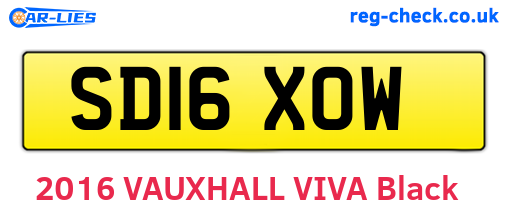 SD16XOW are the vehicle registration plates.