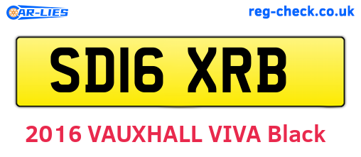SD16XRB are the vehicle registration plates.