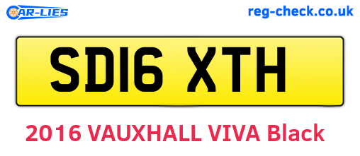 SD16XTH are the vehicle registration plates.