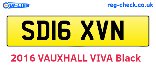 SD16XVN are the vehicle registration plates.