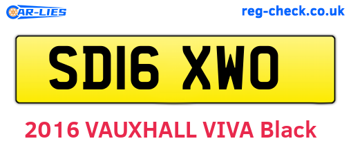 SD16XWO are the vehicle registration plates.