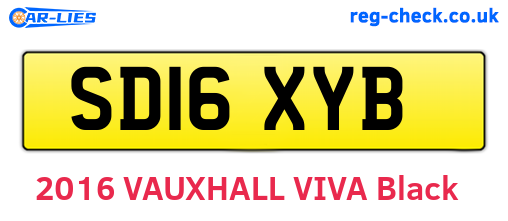 SD16XYB are the vehicle registration plates.