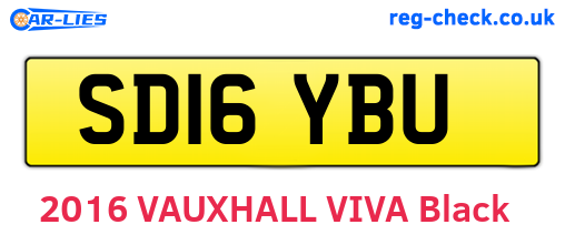 SD16YBU are the vehicle registration plates.