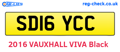SD16YCC are the vehicle registration plates.