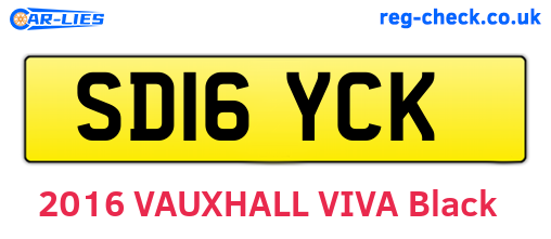 SD16YCK are the vehicle registration plates.