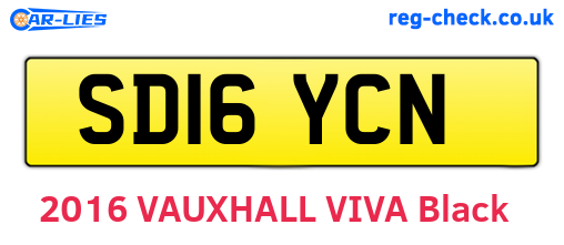 SD16YCN are the vehicle registration plates.