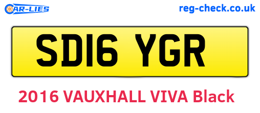 SD16YGR are the vehicle registration plates.