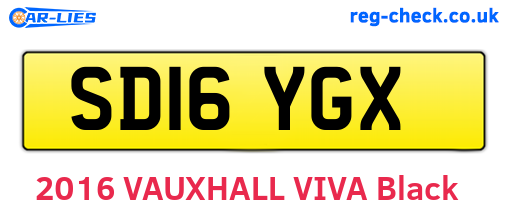 SD16YGX are the vehicle registration plates.