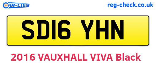 SD16YHN are the vehicle registration plates.