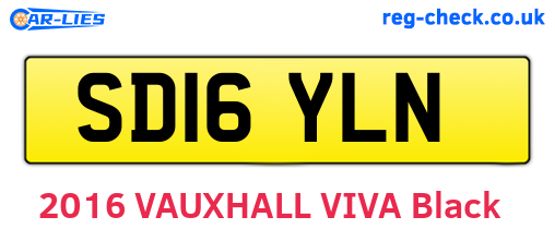 SD16YLN are the vehicle registration plates.