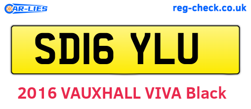 SD16YLU are the vehicle registration plates.