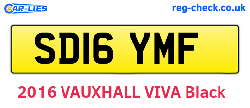 SD16YMF are the vehicle registration plates.