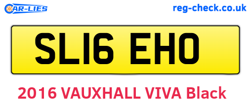 SL16EHO are the vehicle registration plates.