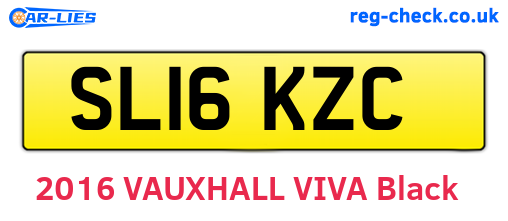 SL16KZC are the vehicle registration plates.
