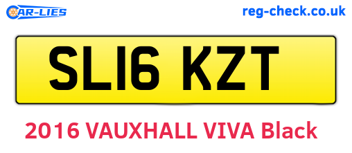 SL16KZT are the vehicle registration plates.