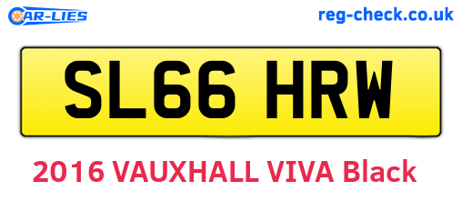 SL66HRW are the vehicle registration plates.