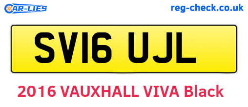 SV16UJL are the vehicle registration plates.