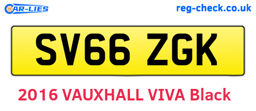 SV66ZGK are the vehicle registration plates.