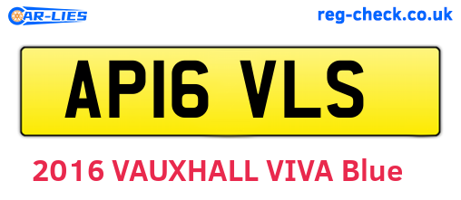 AP16VLS are the vehicle registration plates.