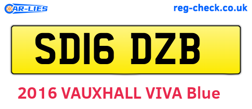 SD16DZB are the vehicle registration plates.
